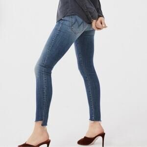 MOTHER jeans The Looker step fray ankle Women's size 27 Dressy Skinny Jeans